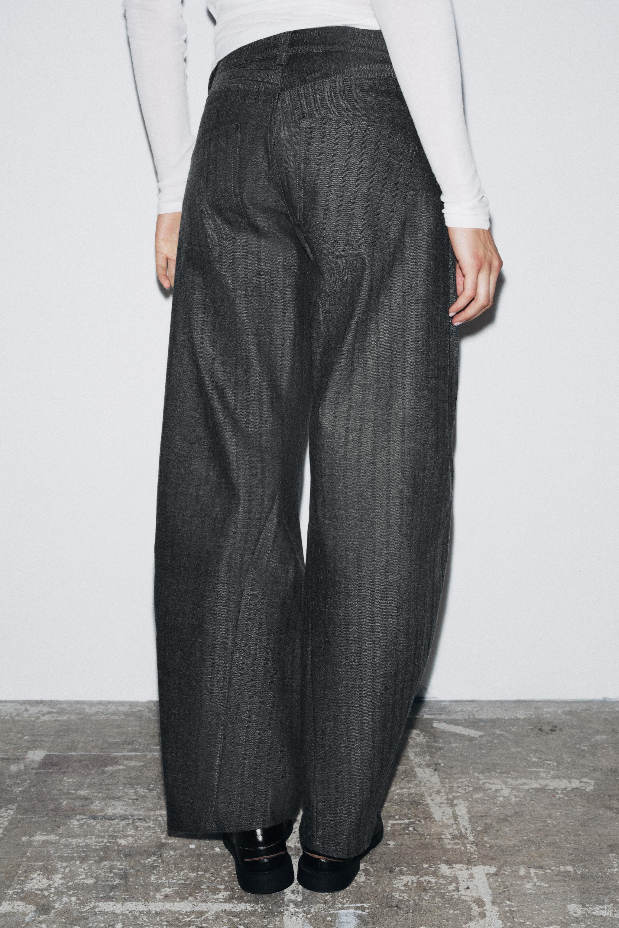 ZW COLLECTION STRIPED BARREL PANTS